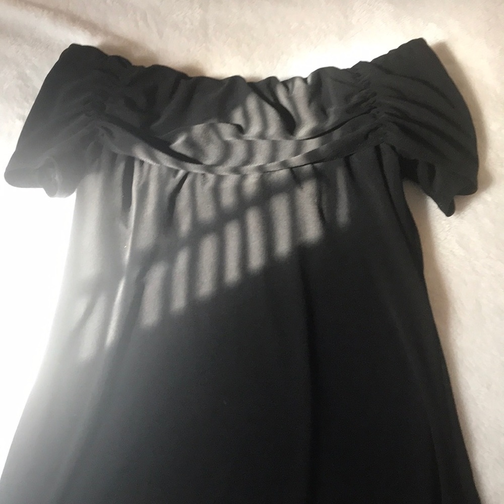 Off Shoulder Black Top